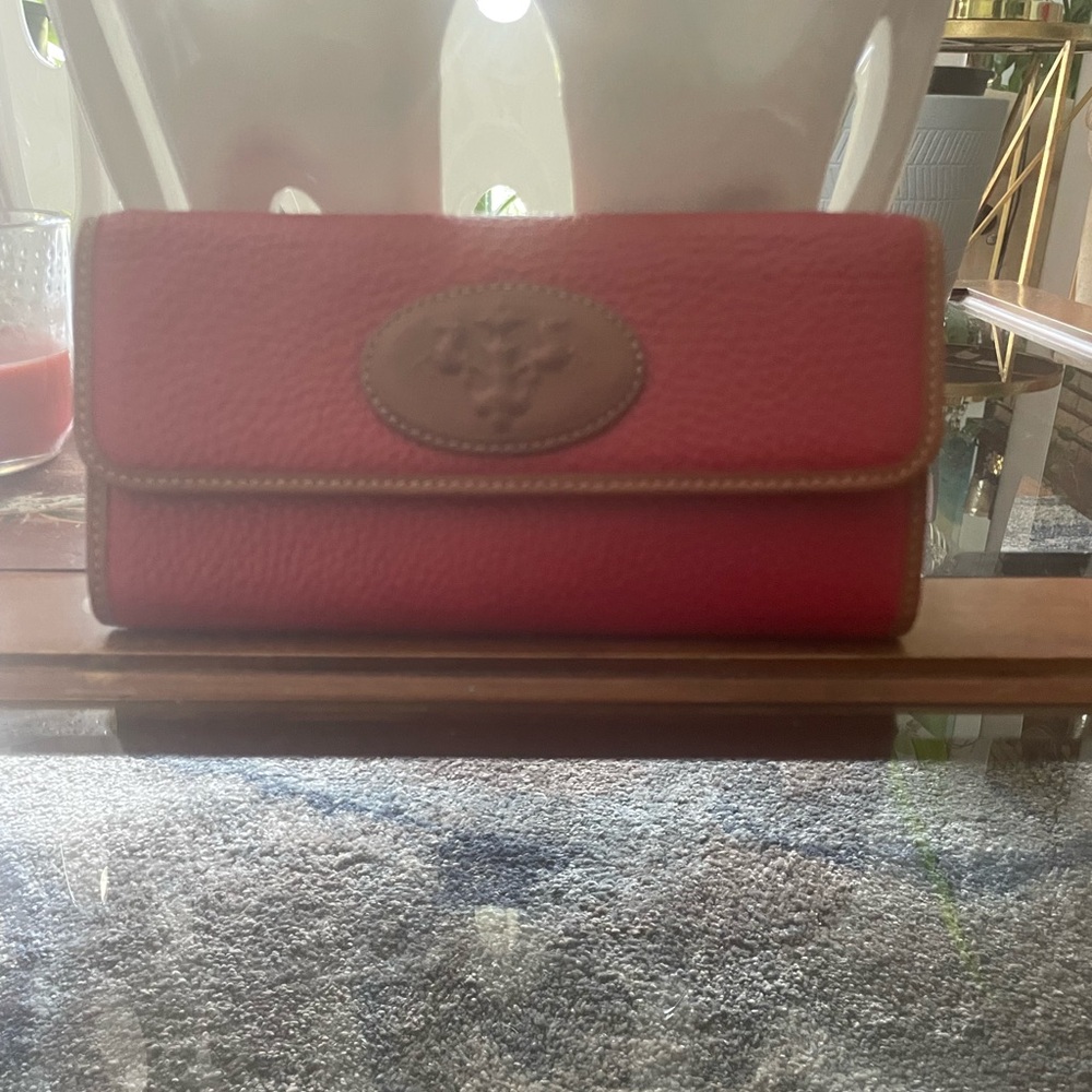 Prix De Dressage tri fold leather wallet